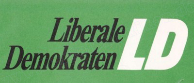 LD Logo 1982, gr&uueml;ner Hintergrund